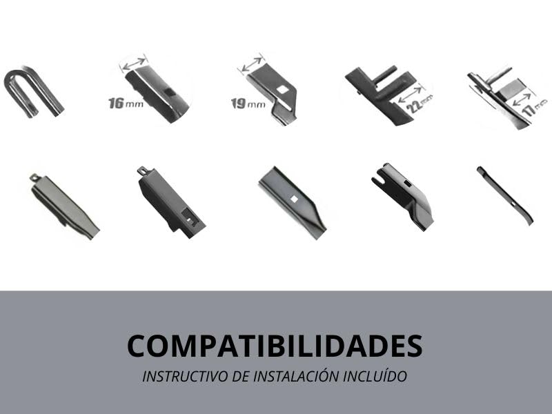 Par Limpiaparabrisas Para 206 2003 2004 2005 2006 26/16"