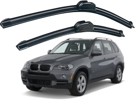 1 par de Plumas Limpiaparabrisas para X5 2007 2008 2009 2010 2011 2012 19/24"