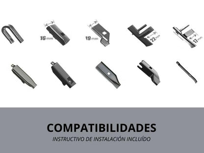 Par Limpiaparabrisas Para Caliber 2009 2010 2011 24/16"